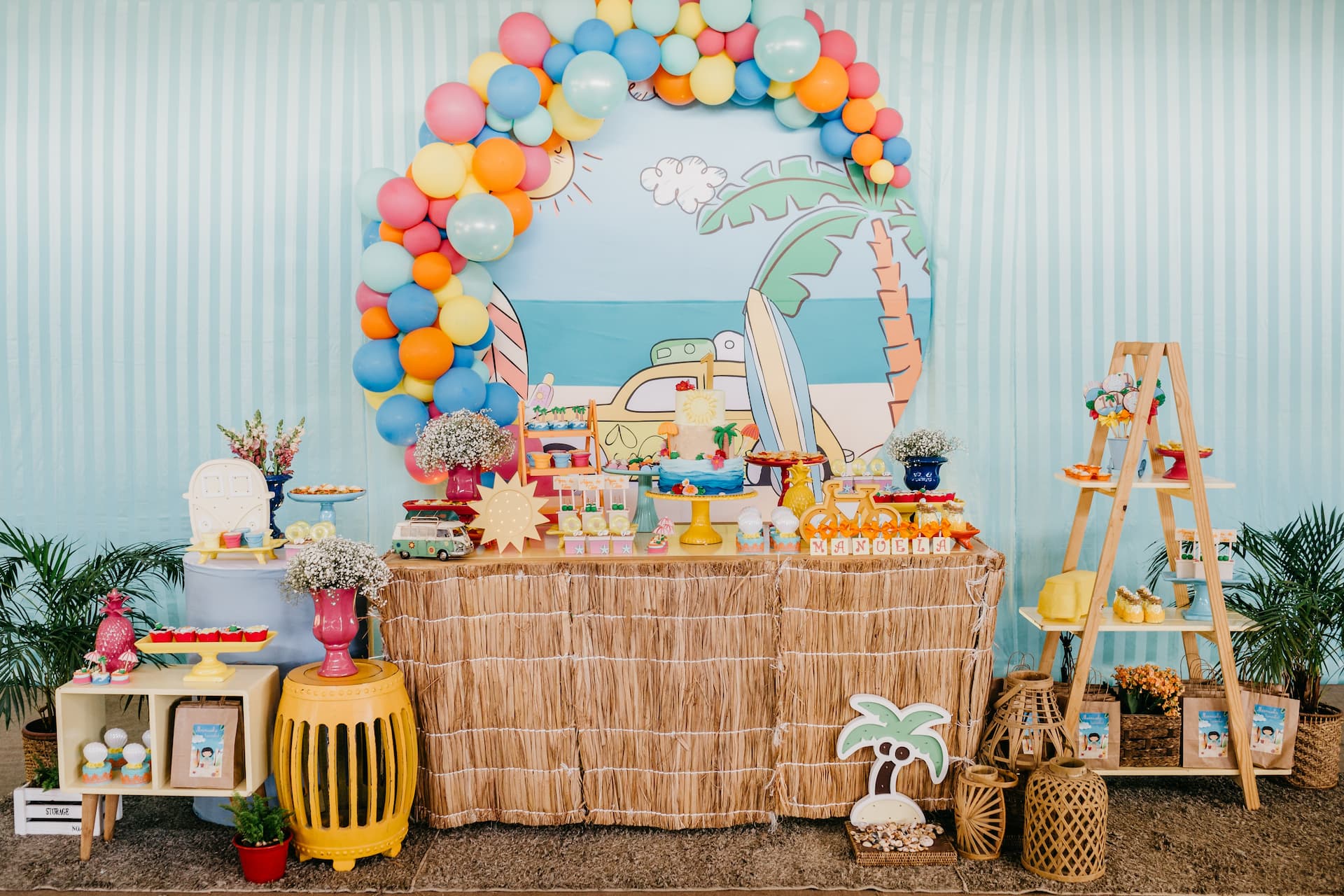 Decoración de cumpleaños para una fiesta infantil